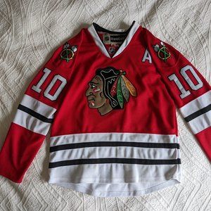 Blackhawks Red Patrick Sharp Jersey Size 48